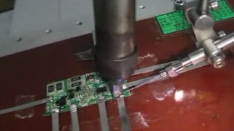 Small three-axis automatic soldering machine video demonstration